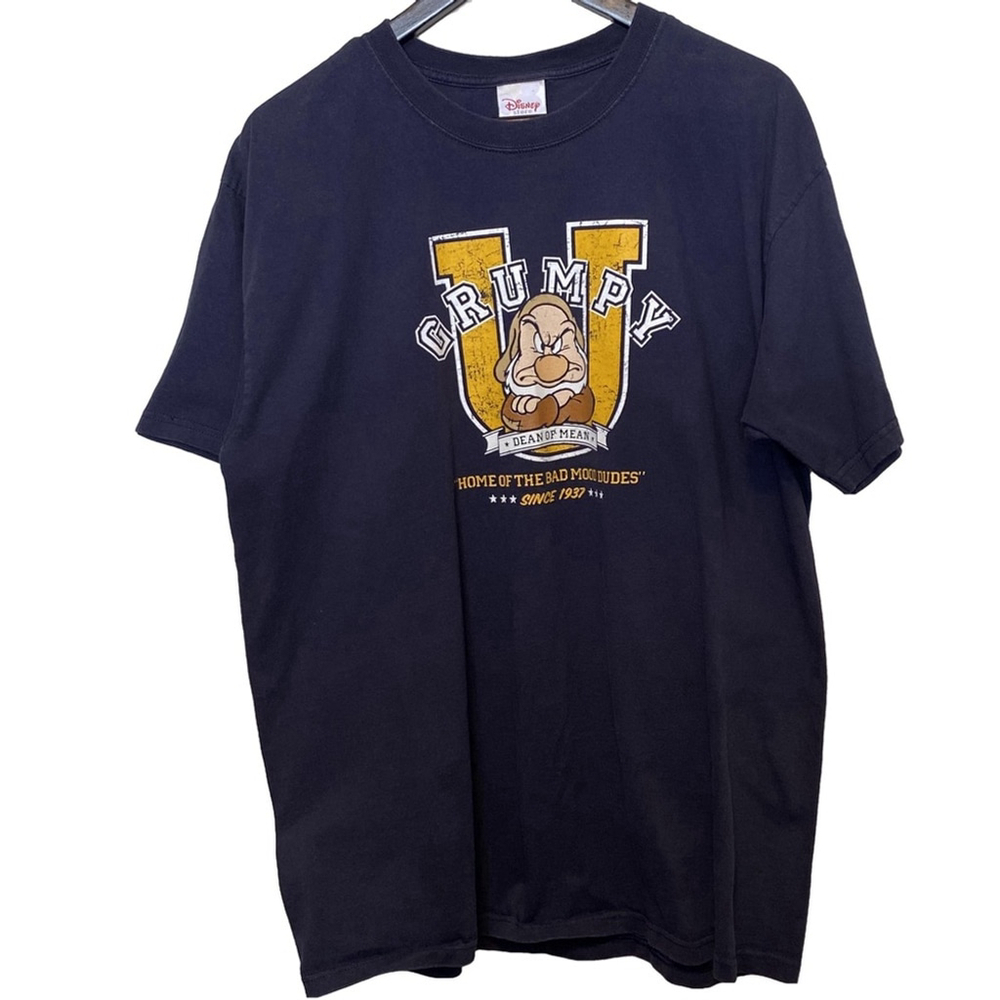 Vintage Disney Store Grumpy Graphic Print Tee Men’s Size XL